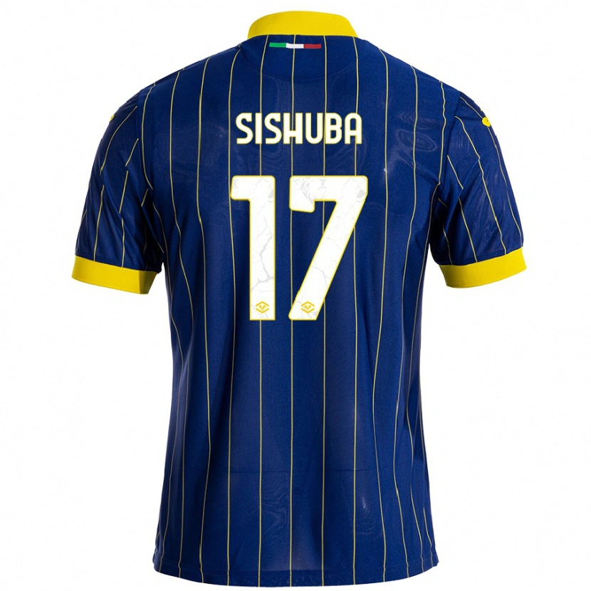 Danxen Barn Ayanda Sishuba #17 Blågul Hemmatröja Matchtröjor 2024/25 Tröjor T-Tröja