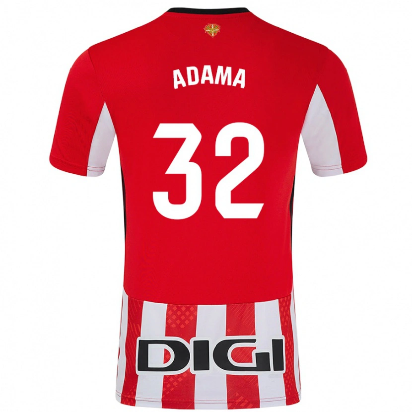 Danxen Barn Adama Boiro #32 Röd Vit Hemmatröja Matchtröjor 2024/25 Tröjor T-Tröja