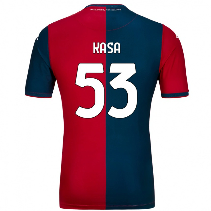 Danxen Barn Lior Kasa #53 Röd Mörkblå Hemmatröja Matchtröjor 2024/25 Tröjor T-Tröja