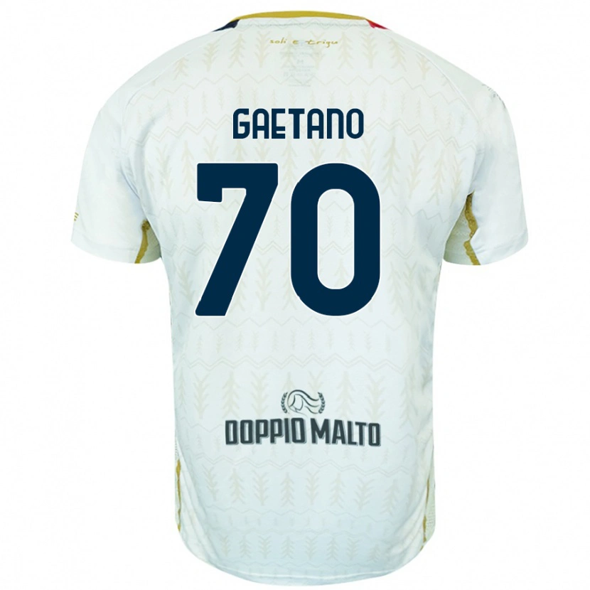 Danxen Barn Gianluca Gaetano #70 Vit Bortatröja Matchtröjor 2024/25 Tröjor T-Tröja
