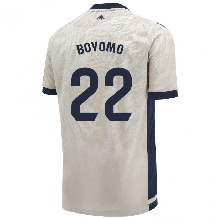 Danxen Barn Enzo Boyomo #22 Ljusgrå Bortatröja Matchtröjor 2024/25 Tröjor T-Tröja