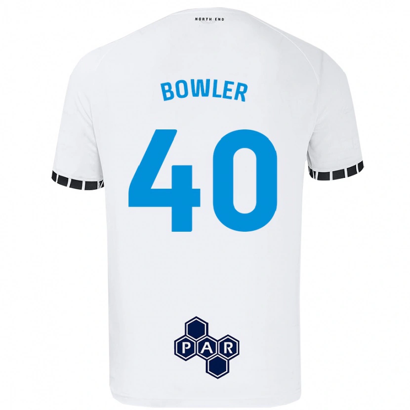 Danxen Barn Josh Bowler #40 Vit Hemmatröja Matchtröjor 2024/25 Tröjor T-Tröja