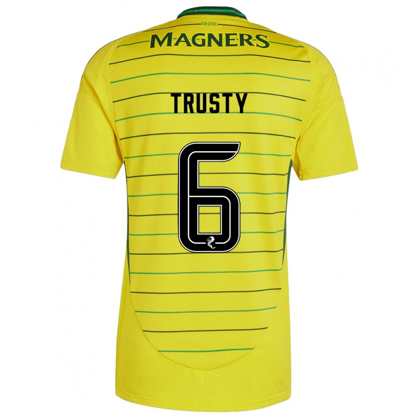 Danxen Barn Auston Trusty #6 Gul Bortatröja Matchtröjor 2024/25 Tröjor T-Tröja