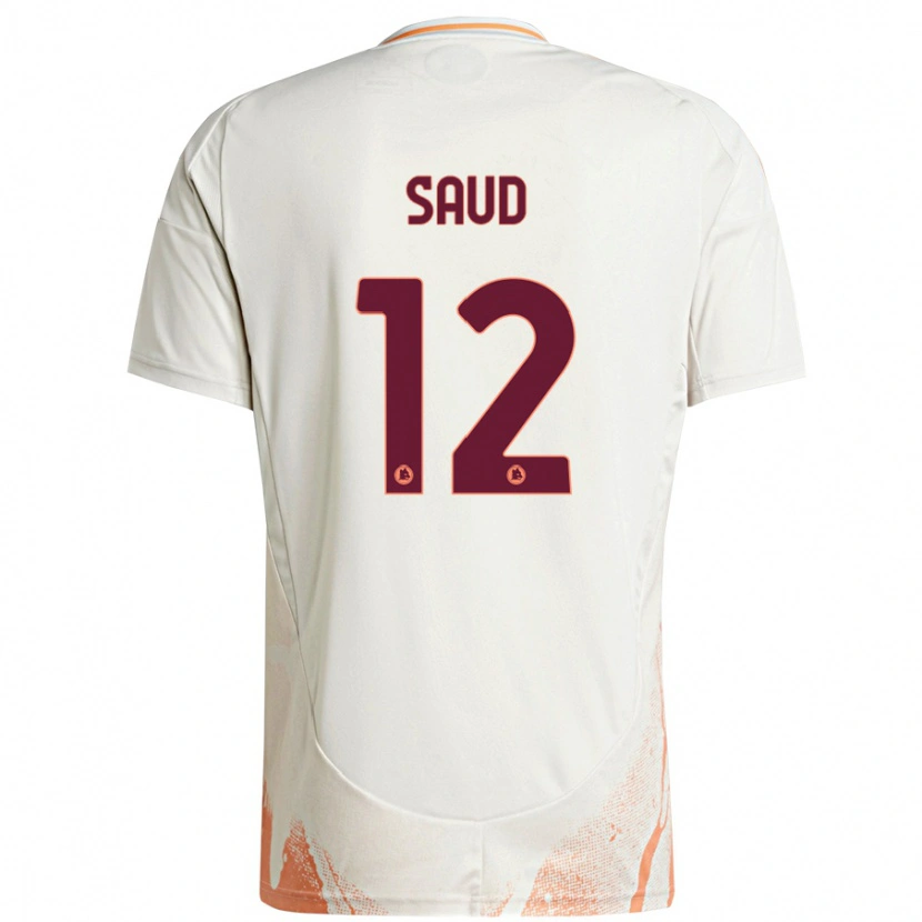 Danxen Barn Saud Abdulhamid #12 Grädde Vit Orange Bortatröja Matchtröjor 2024/25 Tröjor T-Tröja