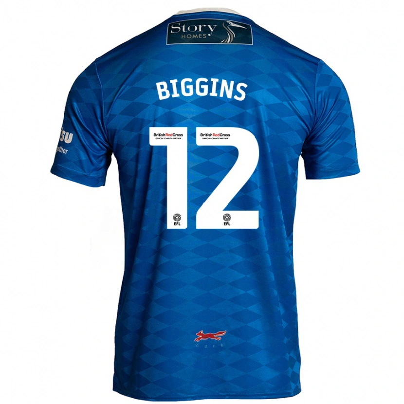Danxen Barn Harrison Biggins #12 Blå Hemmatröja Matchtröjor 2024/25 Tröjor T-Tröja
