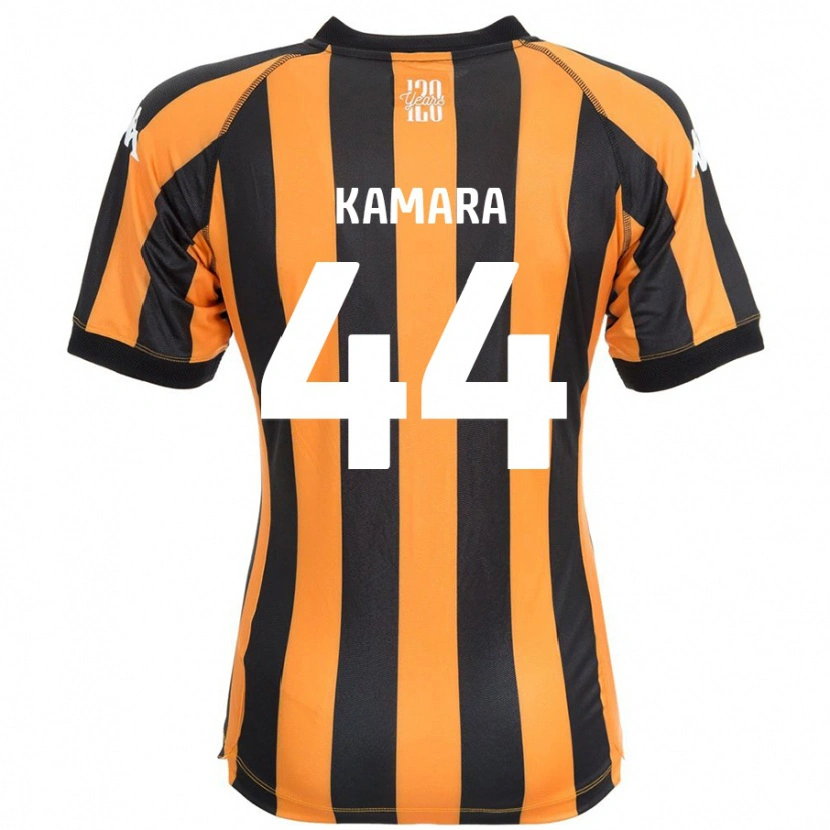 Danxen Barn Abu Kamara #44 Svart Bärnsten Hemmatröja Matchtröjor 2024/25 Tröjor T-Tröja