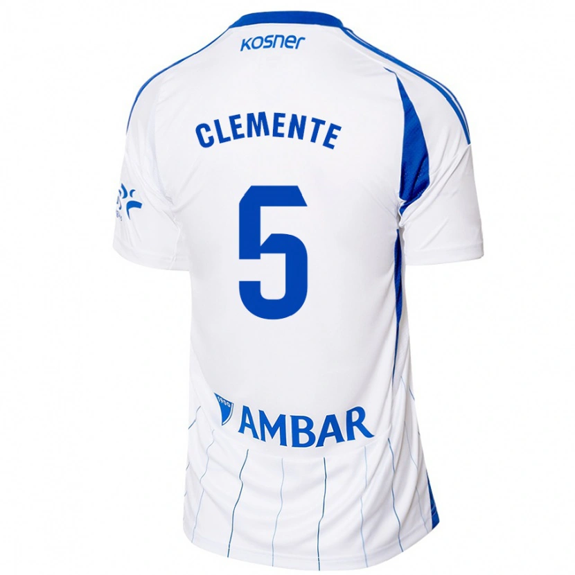 Danxen Barn Enrique Clemente #5 Röd Vit Hemmatröja Matchtröjor 2024/25 Tröjor T-Tröja