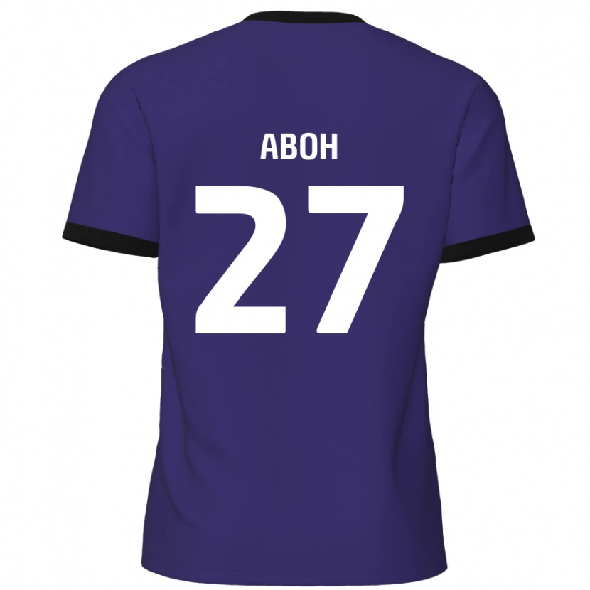 Danxen Barn Ken Aboh #27 Purpur Bortatröja Matchtröjor 2024/25 Tröjor T-Tröja