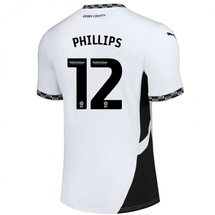 Danxen Män Nathaniel Phillips #12 Vit Svart Hemmatröja Matchtröjor 2024/25 Tröjor T-Tröja