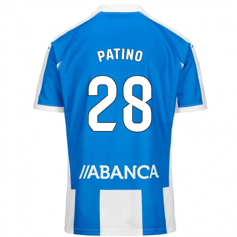 Danxen Män Charlie Patino #28 Blå Vit Hemmatröja Matchtröjor 2024/25 Tröjor T-Tröja