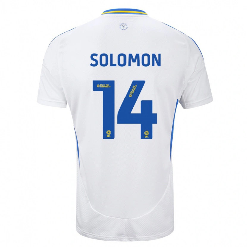 Danxen Män Manor Solomon #14 Vit Blå Hemmatröja Matchtröjor 2024/25 Tröjor T-Tröja