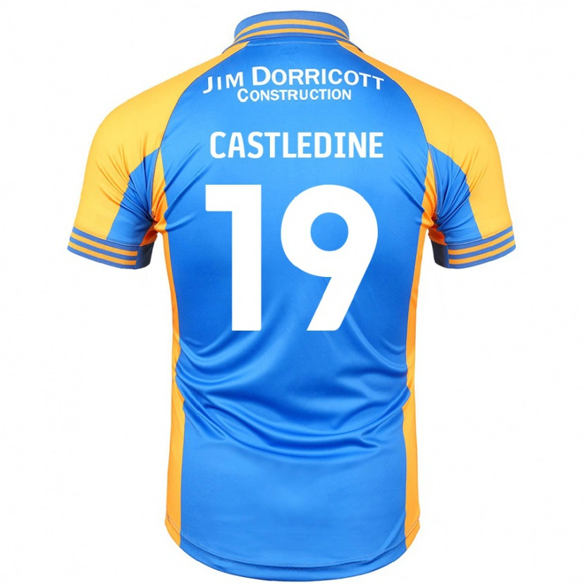 Danxen Män Leo Castledine #19 Blå Bärnsten Hemmatröja Matchtröjor 2024/25 Tröjor T-Tröja