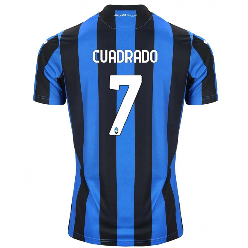 Danxen Män Juan Cuadrado #7 Blå Svart Hemmatröja Matchtröjor 2024/25 Tröjor T-Tröja