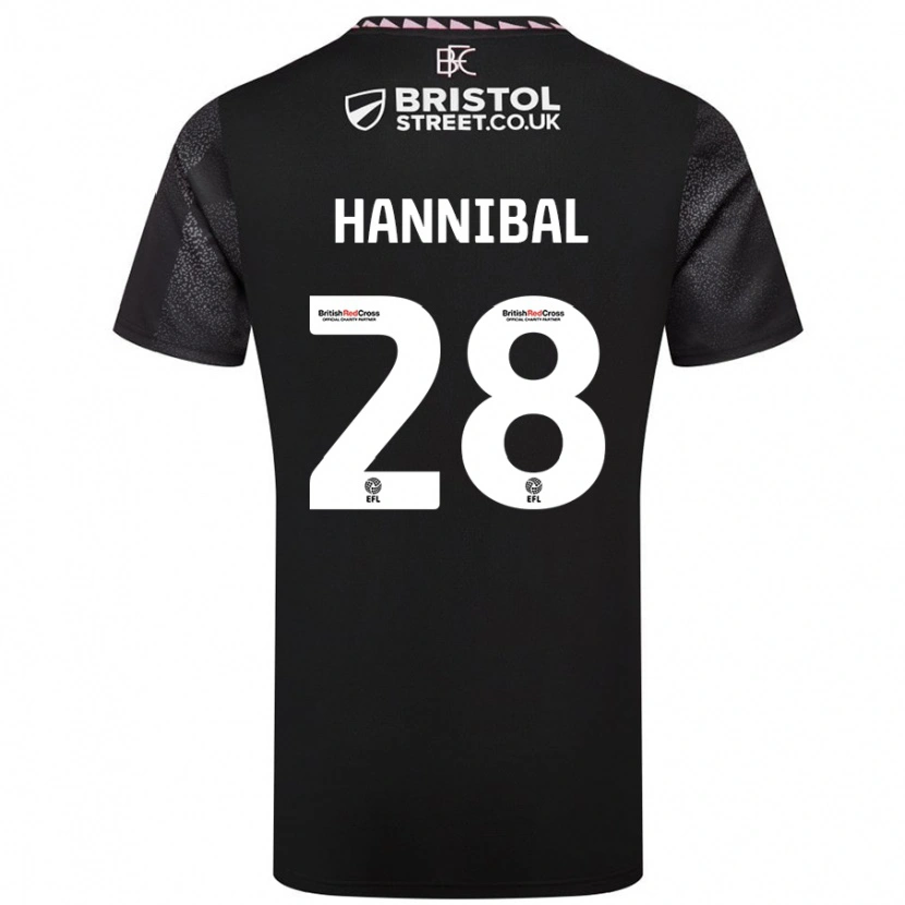 Danxen Män Hannibal #28 Svart Bortatröja Matchtröjor 2024/25 Tröjor T-Tröja