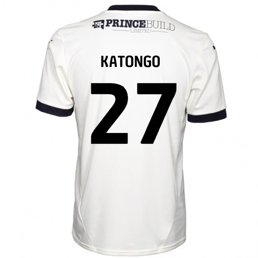 Danxen Män Jadel Katongo #27 Benvit Svart Bortatröja Matchtröjor 2024/25 Tröjor T-Tröja