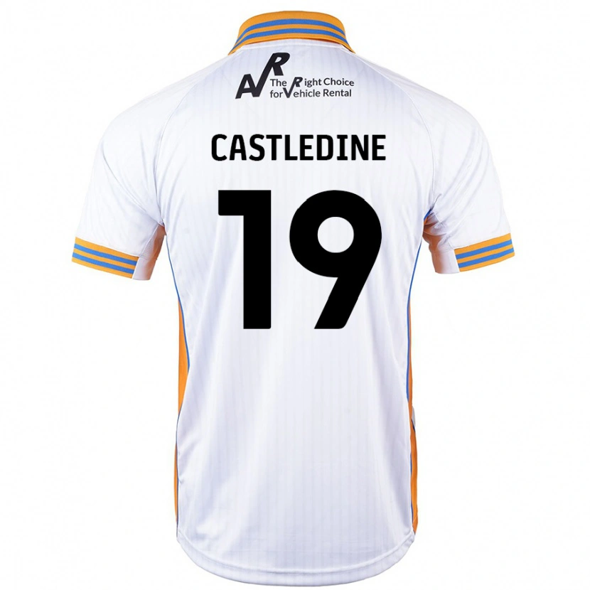Danxen Män Leo Castledine #19 Vit Bortatröja Matchtröjor 2024/25 Tröjor T-Tröja
