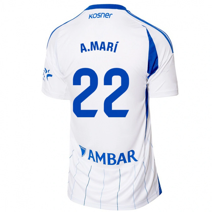 Danxen Män Alberto Marí #22 Röd Vit Hemmatröja Matchtröjor 2024/25 Tröjor T-Tröja