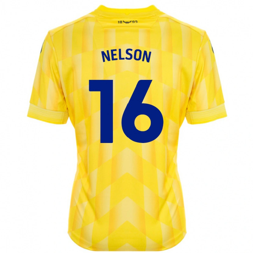 Danxen Män Ben Nelson #16 Gul Hemmatröja Matchtröjor 2024/25 Tröjor T-Tröja