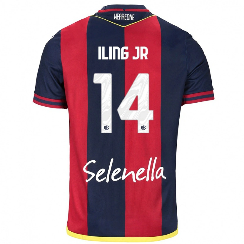 Danxen Män Samuel Iling-Junior #14 Röd Kungsblå Hemmatröja Matchtröjor 2024/25 Tröjor T-Tröja