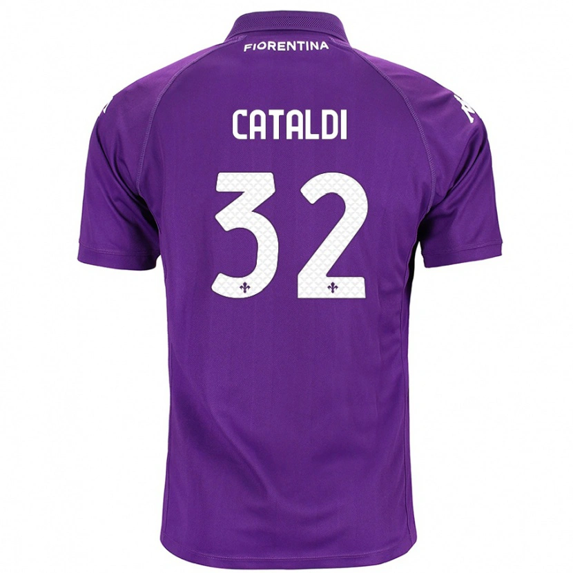 Danxen Män Danilo Cataldi #32 Purpur Hemmatröja Matchtröjor 2024/25 Tröjor T-Tröja