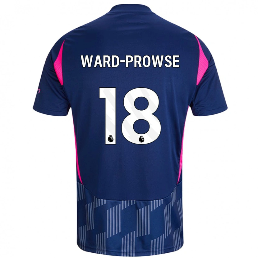 Danxen Män James Ward-Prowse #18 Kungsblå Rosa Bortatröja Matchtröjor 2024/25 Tröjor T-Tröja
