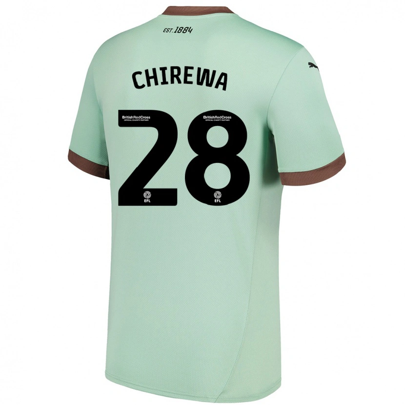Danxen Män Tawanda Chirewa #28 Blek Grön Bortatröja Matchtröjor 2024/25 Tröjor T-Tröja