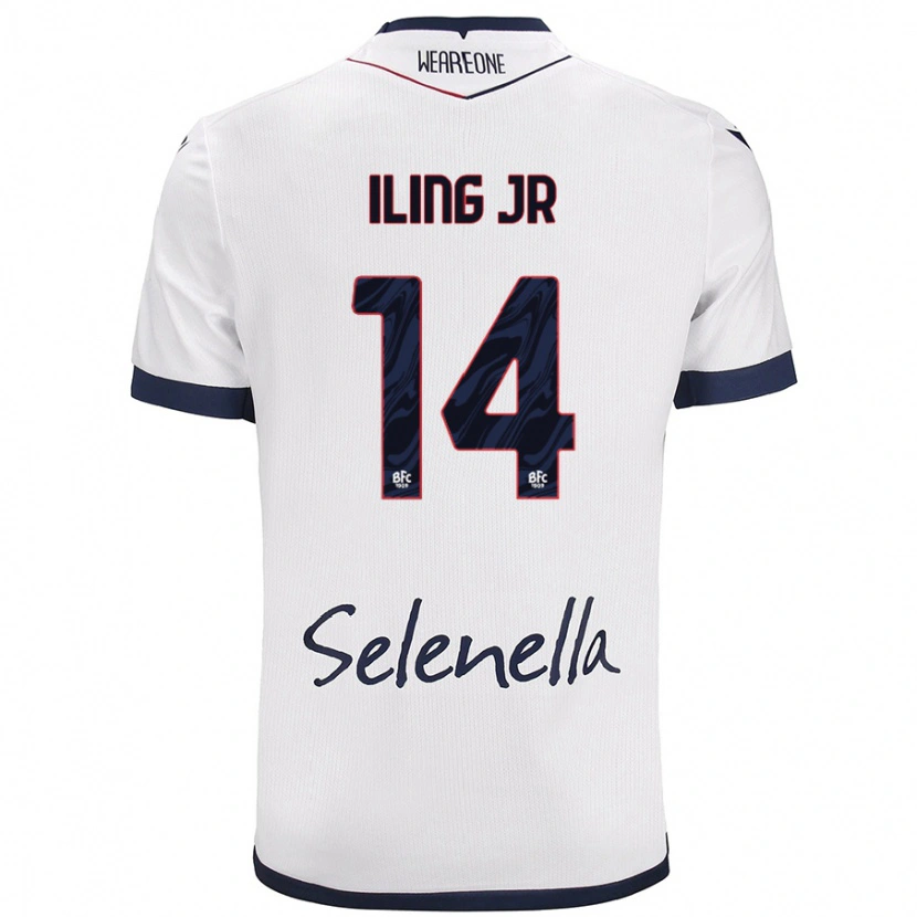 Danxen Män Samuel Iling-Junior #14 Vit Kungsblå Bortatröja Matchtröjor 2024/25 Tröjor T-Tröja