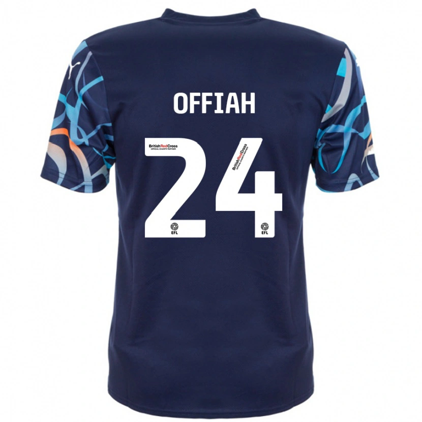 Danxen Män Odel Offiah #24 Marinblå Bortatröja Matchtröjor 2024/25 Tröjor T-Tröja