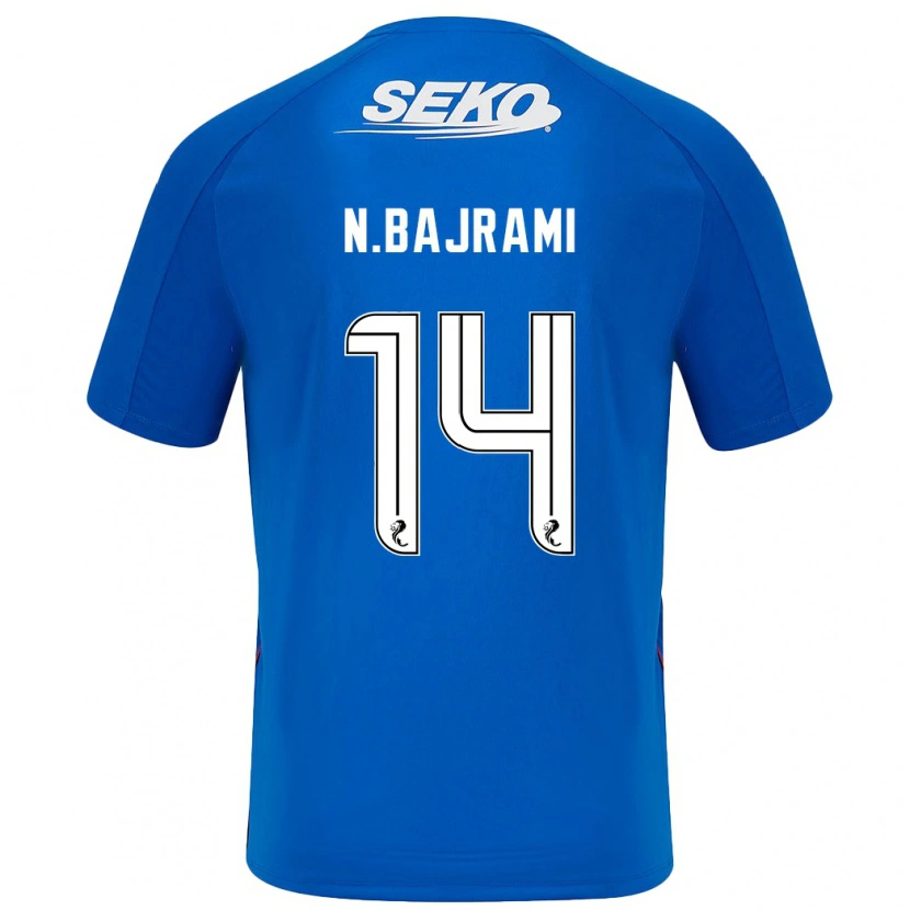 Danxen Män Nedim Bajrami #14 Mörkblå Hemmatröja Matchtröjor 2024/25 Tröjor T-Tröja