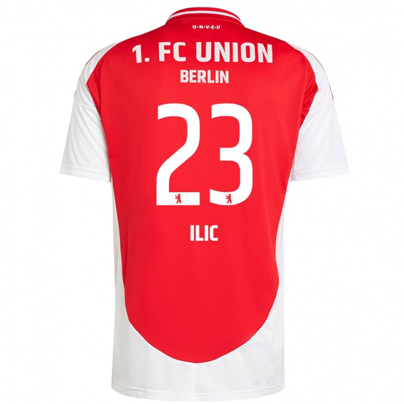Danxen Män Andrej Ilic #23 Röd Vit Hemmatröja Matchtröjor 2024/25 Tröjor T-Tröja