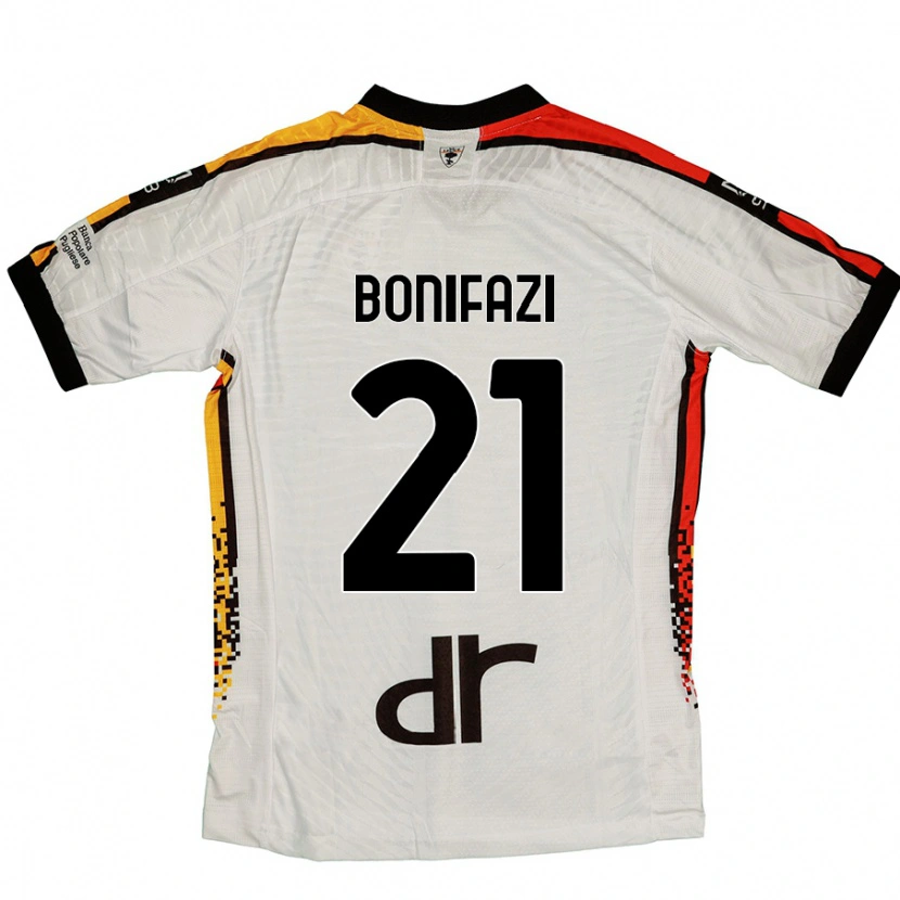 Danxen Män Kevin Bonifazi #21 Vit Svart Bortatröja Matchtröjor 2024/25 Tröjor T-Tröja