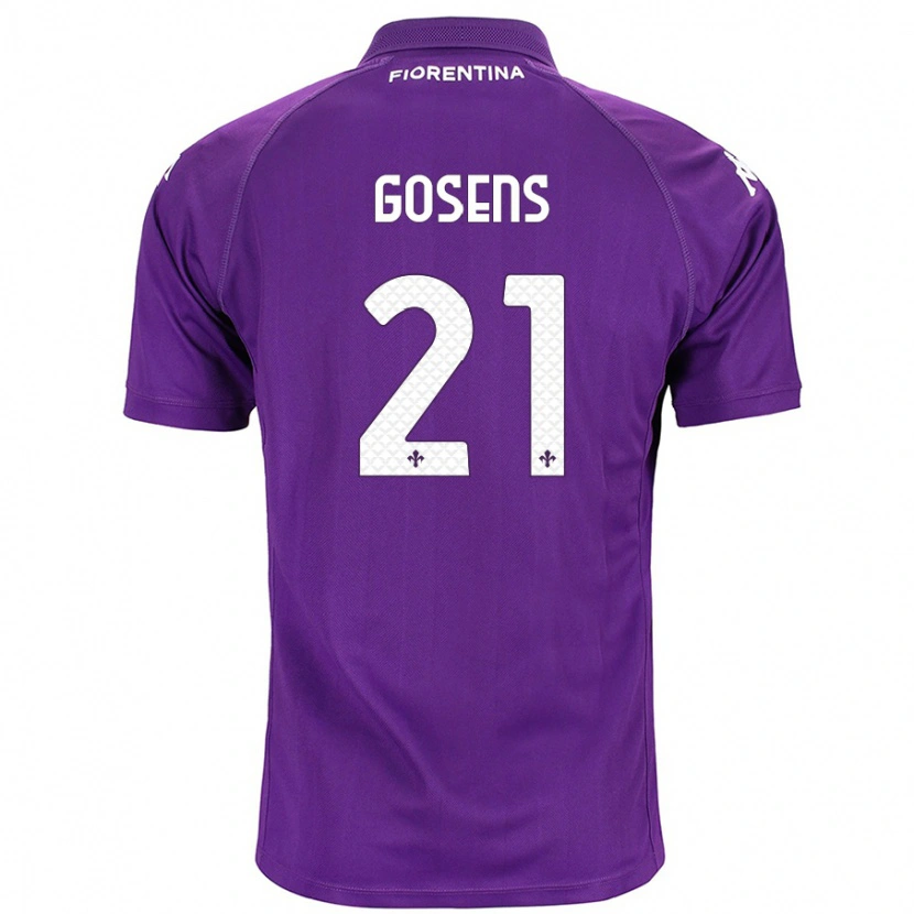 Danxen Män Robin Gosens #21 Purpur Hemmatröja Matchtröjor 2024/25 Tröjor T-Tröja