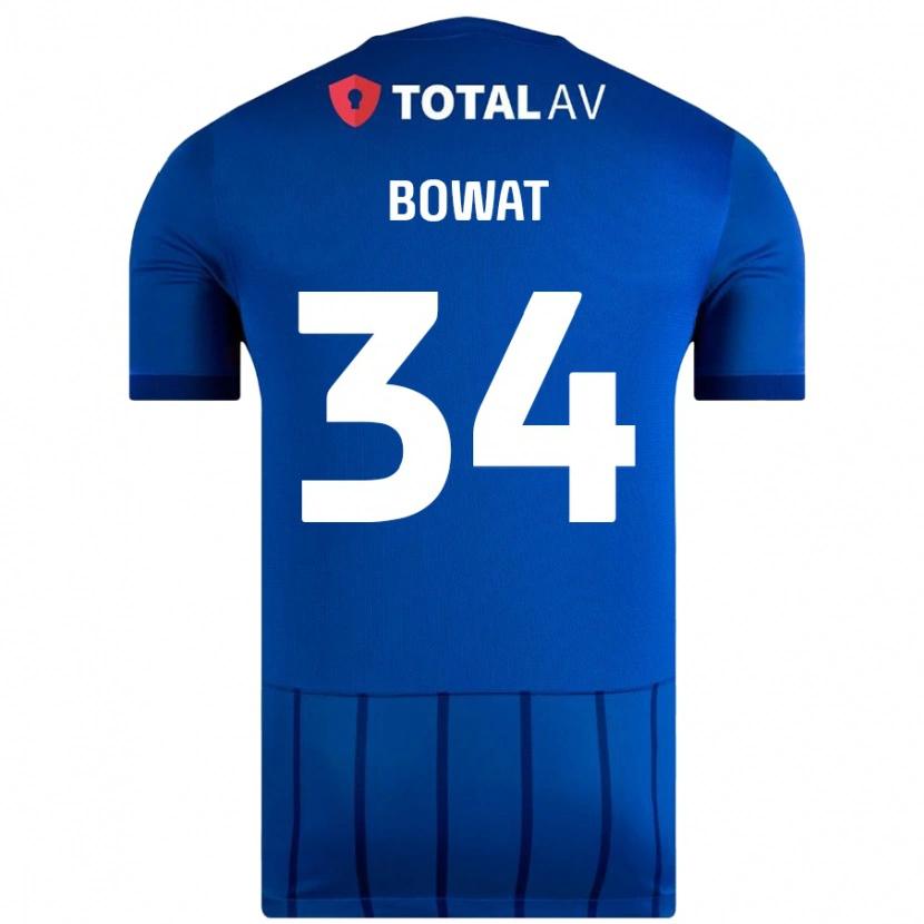 Danxen Män Ibane Bowat #34 Blå Hemmatröja Matchtröjor 2024/25 Tröjor T-Tröja