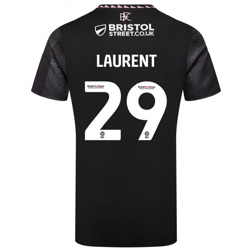 Danxen Män Josh Laurent #29 Svart Bortatröja Matchtröjor 2024/25 Tröjor T-Tröja
