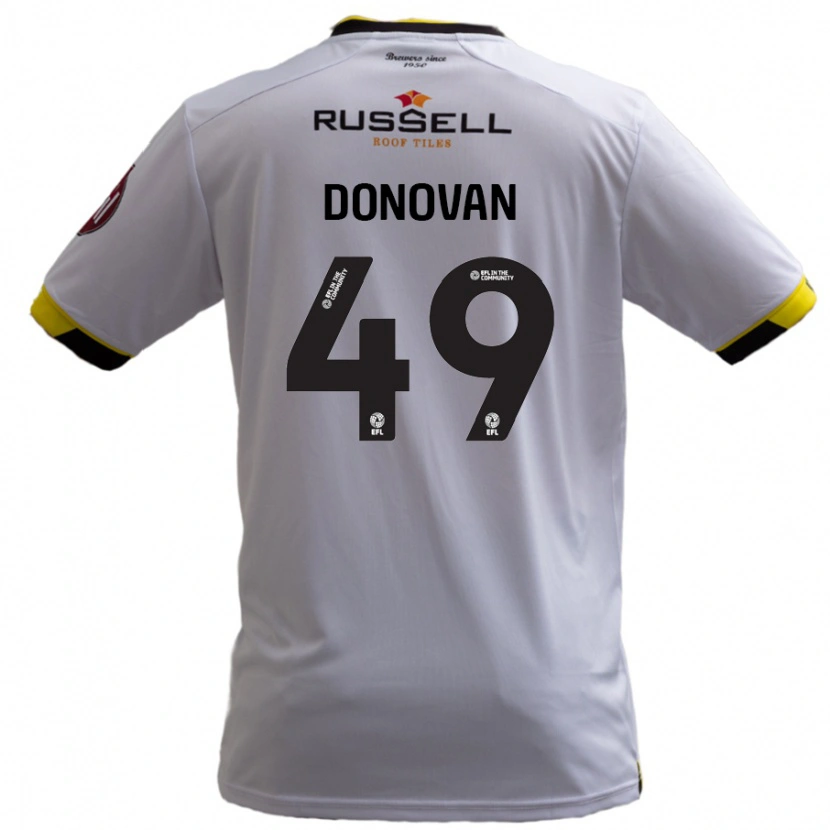 Danxen Män Romelle Donovan #49 Vit Bortatröja Matchtröjor 2024/25 Tröjor T-Tröja