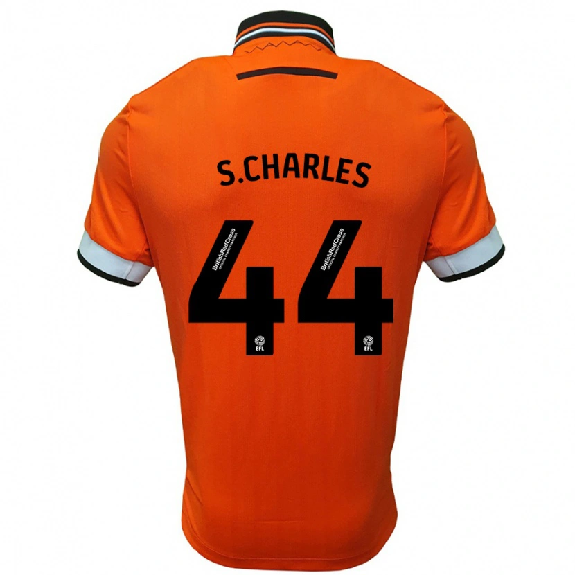 Danxen Män Shea Charles #44 Orange Vit Bortatröja Matchtröjor 2024/25 Tröjor T-Tröja