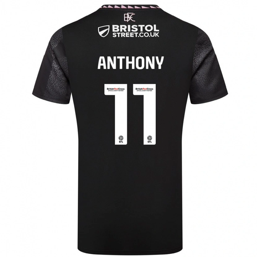Danxen Män Jaidon Anthony #11 Svart Bortatröja Matchtröjor 2024/25 Tröjor T-Tröja