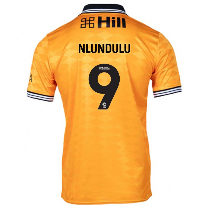 Danxen Män Dan Nlundulu #9 Orange Hemmatröja Matchtröjor 2024/25 Tröjor T-Tröja