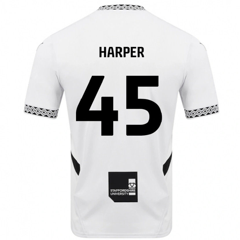Danxen Män Rekeem Harper #45 Vit Hemmatröja Matchtröjor 2024/25 Tröjor T-Tröja