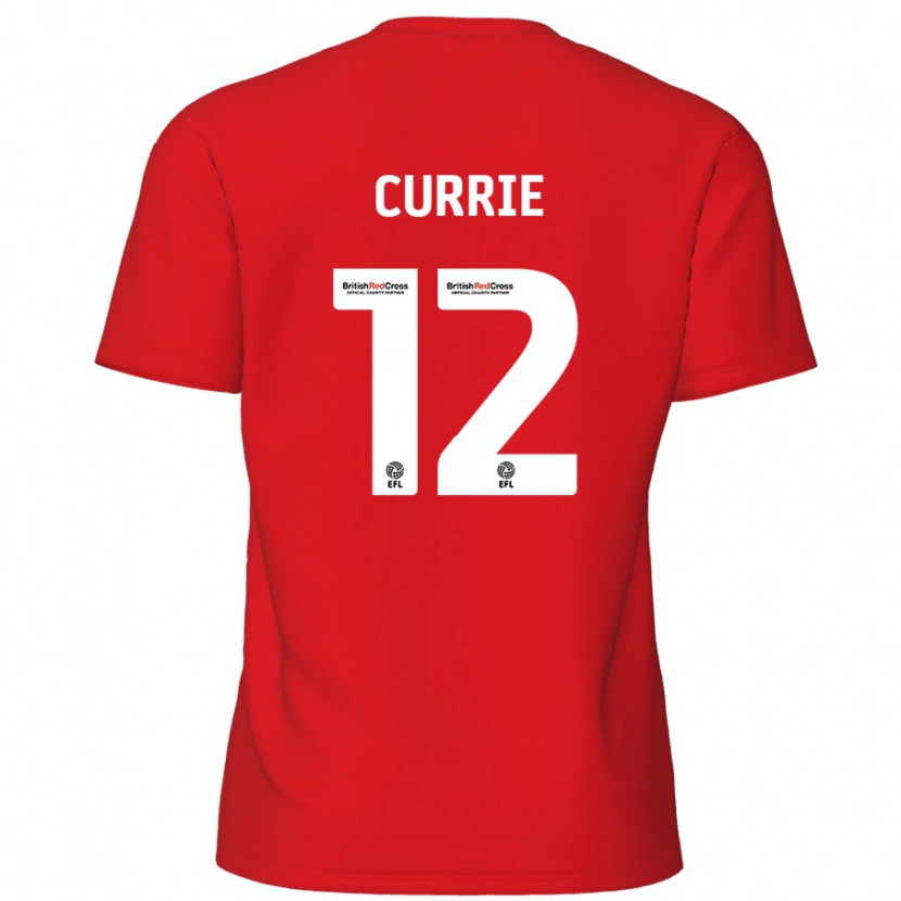 Danxen Män Jack Currie #12 Röd Hemmatröja Matchtröjor 2024/25 Tröjor T-Tröja