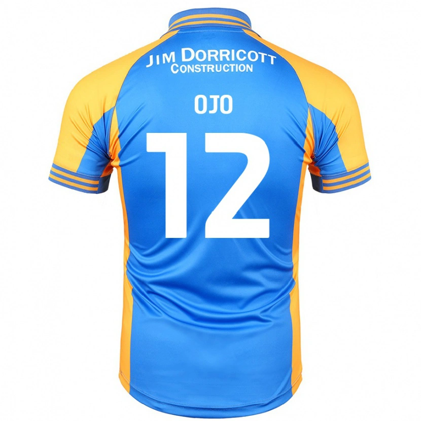 Danxen Män Funso Ojo #12 Blå Bärnsten Hemmatröja Matchtröjor 2024/25 Tröjor T-Tröja