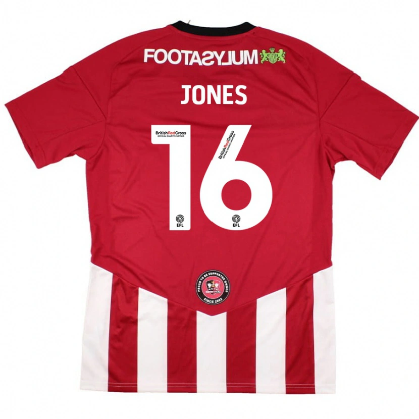 Danxen Män Patrick Jones #16 Röd Vit Hemmatröja Matchtröjor 2024/25 Tröjor T-Tröja