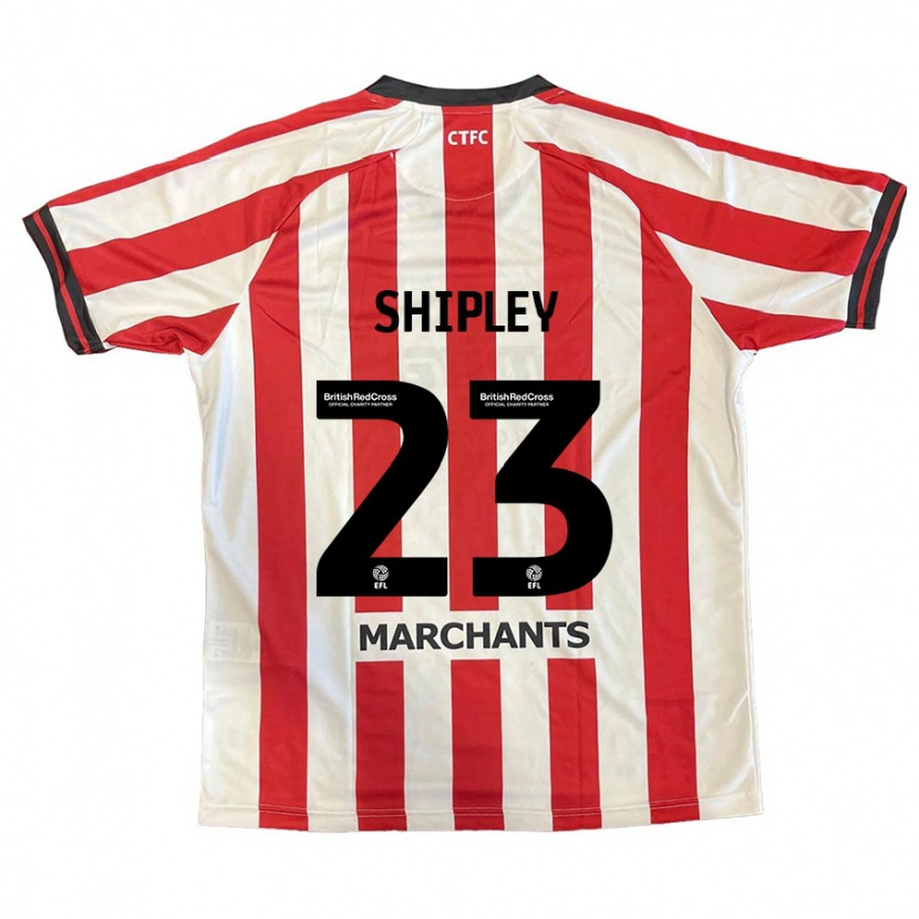 Danxen Män Lewis Shipley #23 Röd Vit Hemmatröja Matchtröjor 2024/25 Tröjor T-Tröja