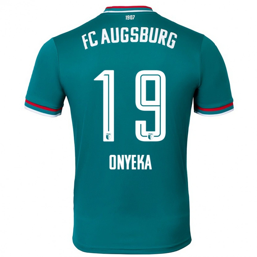 Danxen Män Frank Onyeka #19 Mörkgrön Bortatröja Matchtröjor 2024/25 Tröjor T-Tröja