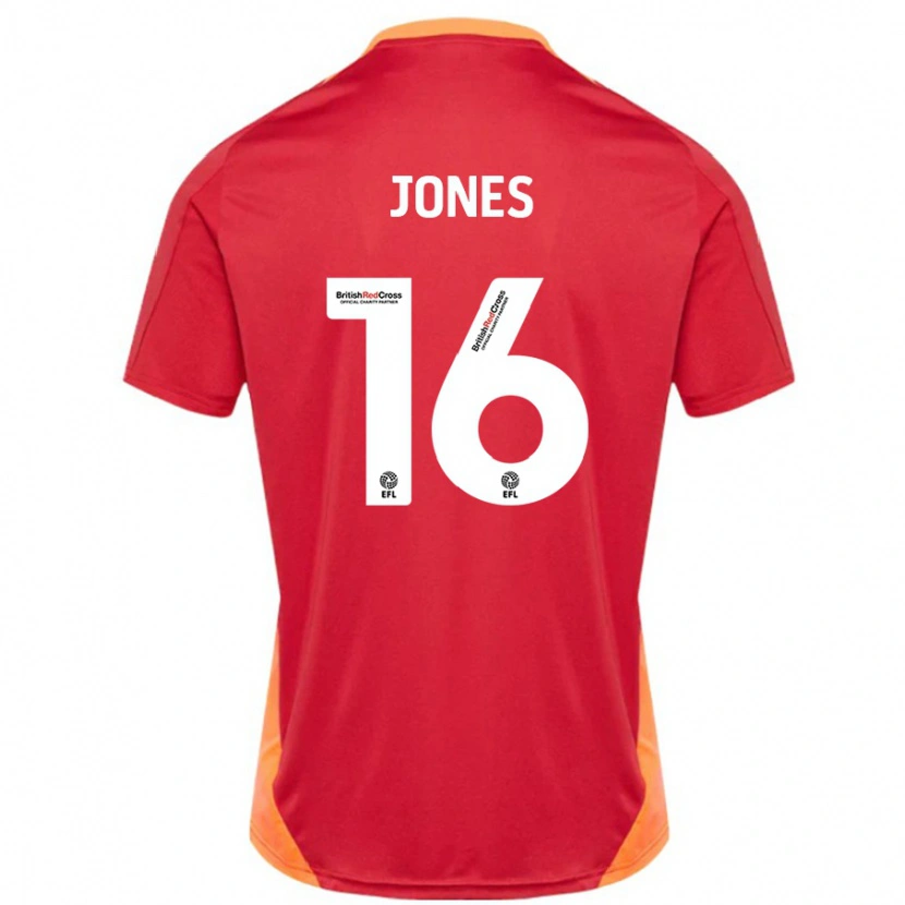 Danxen Män Patrick Jones #16 Blå Benvit Bortatröja Matchtröjor 2024/25 Tröjor T-Tröja
