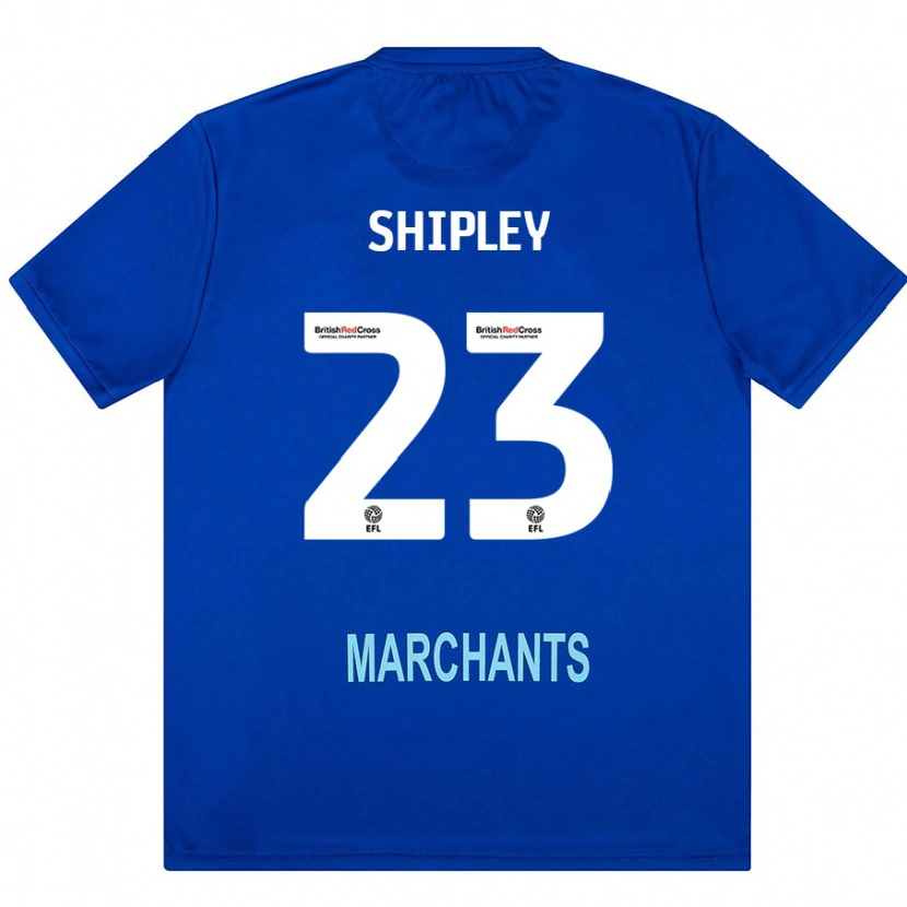 Danxen Män Lewis Shipley #23 Grön Bortatröja Matchtröjor 2024/25 Tröjor T-Tröja