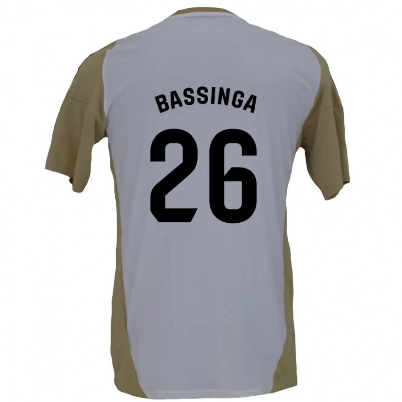 Danxen Män Aboubacar Bassinga #26 Brun Vit Bortatröja Matchtröjor 2024/25 Tröjor T-Tröja