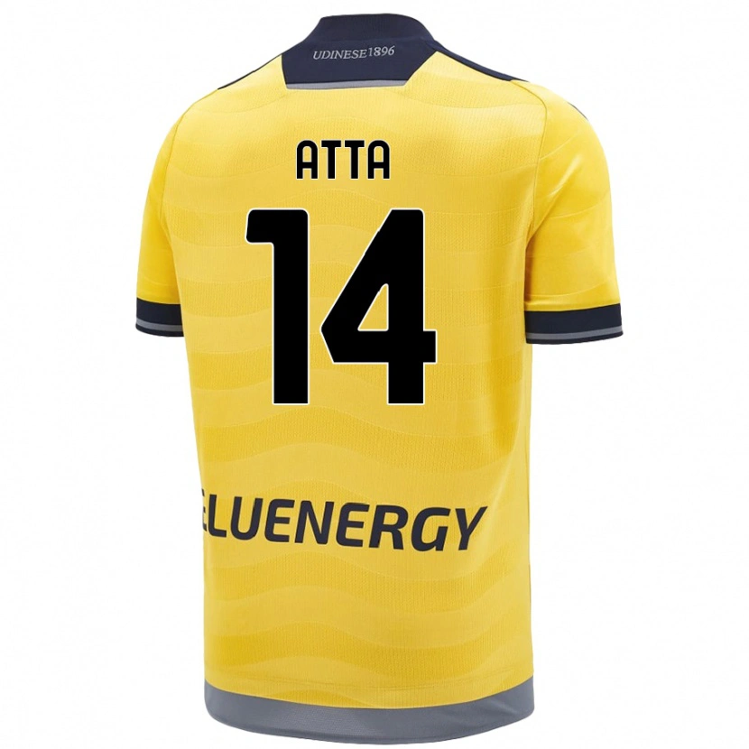 Danxen Män Arthur Atta #14 Gyllene Bortatröja Matchtröjor 2024/25 Tröjor T-Tröja