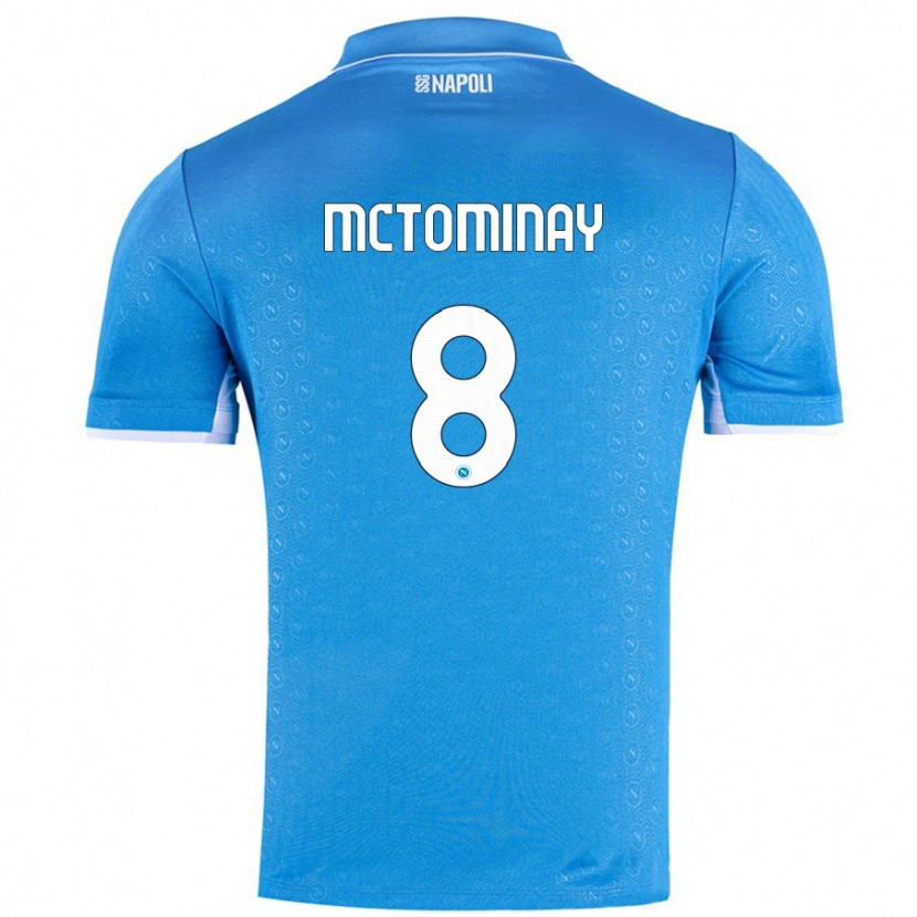 Danxen Kvinnor Scott Mctominay #8 Himmelsblå Hemmatröja Matchtröjor 2024/25 Tröjor T-Tröja