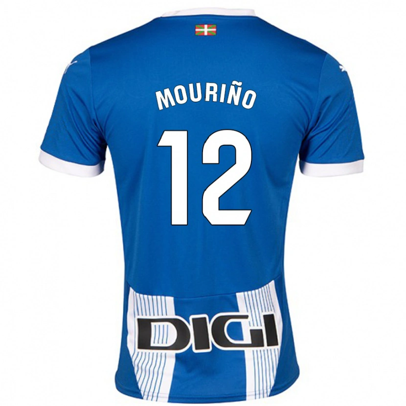 Danxen Kvinnor Santiago Mouriño #12 Blå Hemmatröja Matchtröjor 2024/25 Tröjor T-Tröja